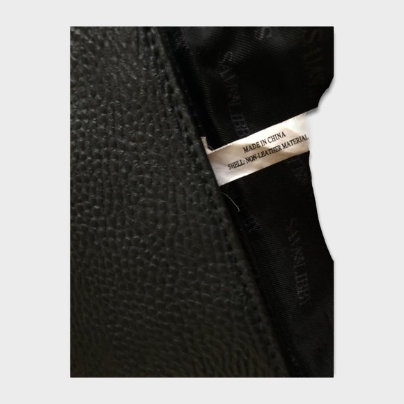 Sam & Libby Black Bow Accent Clutch pebble texture - Picture 10 of 10